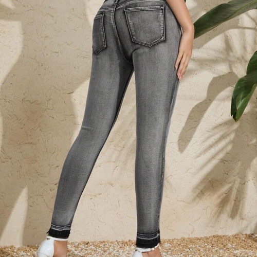 Maternity jeans Shein grey new, comfortable and adjustable