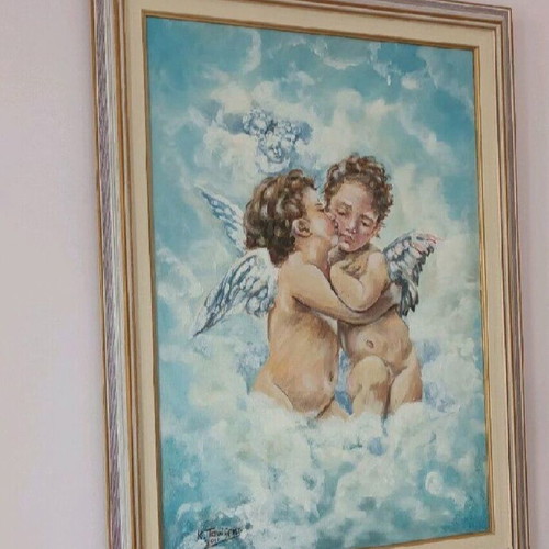 Tsairis oil painting 83x63 cm used