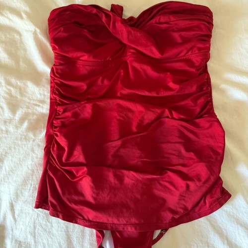 Jansen one-piece swimsuit used, red, size L
