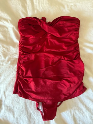 Jansen one-piece swimsuit used, red, size L