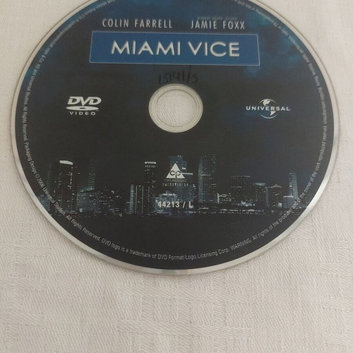 Miami Vice DVD used, crime thriller
