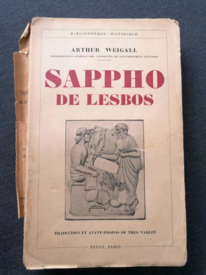 Sappho book used, French language, 1932 edition