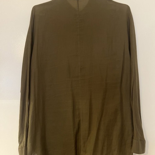 Mango airy olive blouse used, size M