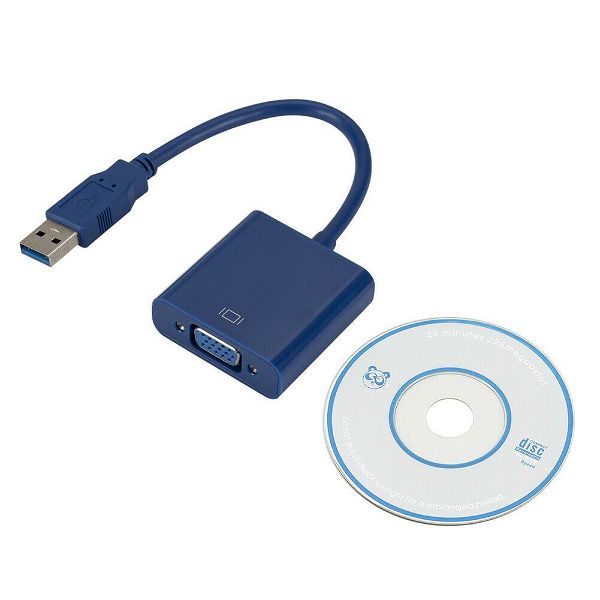  USB se VGA Video 1080p gia PC, Laptop Windows 7/8/10