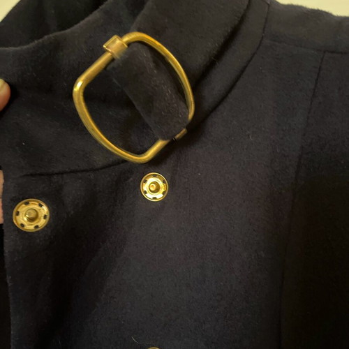 Mango coat used, navy, size M