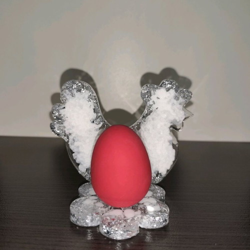 Easter decoration made of epoxy resin new, height 8.5 cm