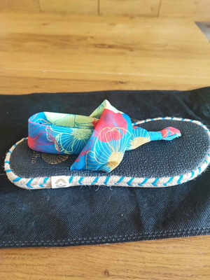 Nalho yoga mat espadrilles used, colorful, size 39