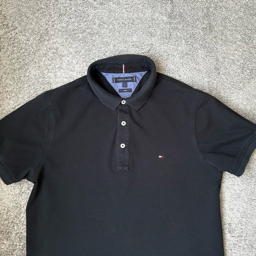 Tommy Hilfiger Core 1985 Slim Polo T-shirt used, black, size L