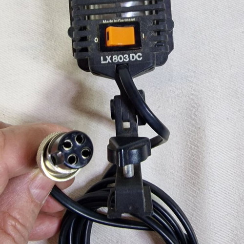 Unomat LX803DC halogen video camera light, vintage