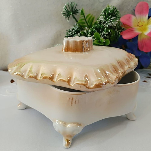 Titov Veles Jugoporcelan porcelain jewelry box like new