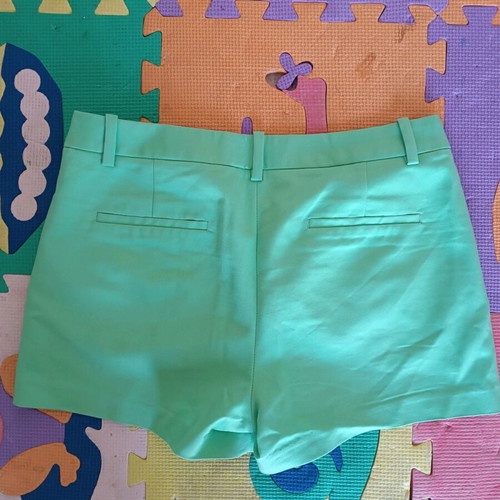 Zara medium shorts in mint color like new