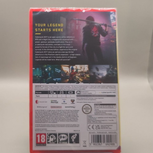 Cyberpunk 2077 Ultimate Edition Nintendo Switch game factory sealed