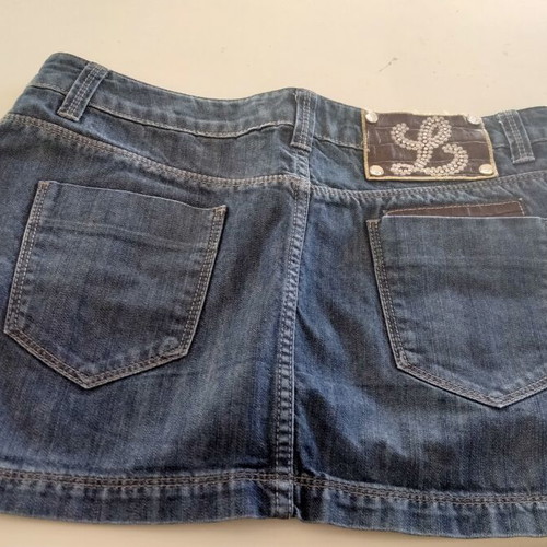 Vintage Lynne Y2K low-rise mini denim skirt Mandy, like new, size L