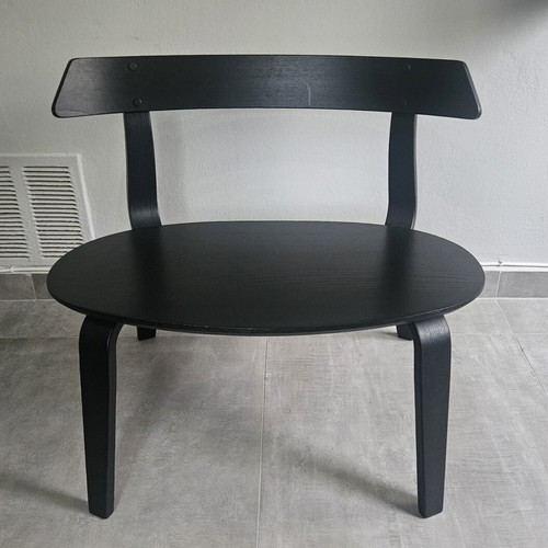 IKEA VÄRMER chair bench black wood like new