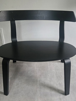 IKEA VÄRMER μαύρη ξύλινη καρέκλα πάγκος