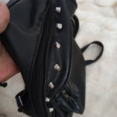 Backpack with studs like new, black