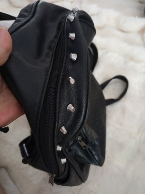 Backpack with studs like new, black
