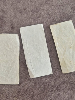 Ποδοσφαιρικά χαρτάκια ομάδας Σερρών μεταχειρισμένα, 1969, σετ 3 τεμαχίων