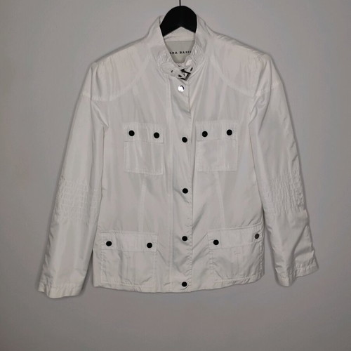 Zara Basic women's white windbreaker jacket like new, size L