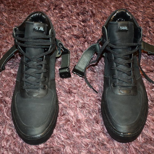 Karl Lagerfeld Eclipse HI Mix men's casual shoes new, black, size 43