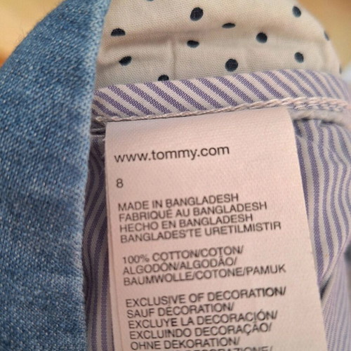 Tommy Hilfiger women's shorts used, blue, size S