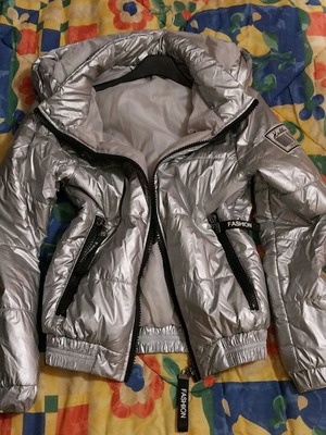 Silver bomber jacket used