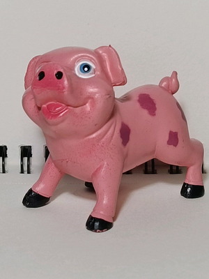Pig figure like new from Goodys kid's meal