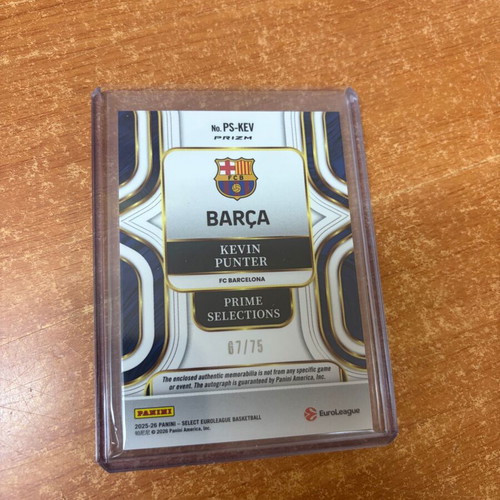 2025-26 Select EuroLeague Kevin Punter Prime Selections Patch Auto