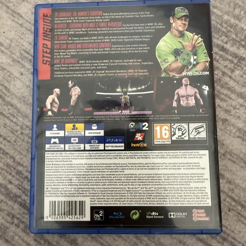 WWE 2K20 PS4 game like new