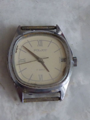 Poljot 17 jewels vintage watch used, Russian