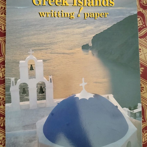 Greek islands writing paper new, 16 sheets