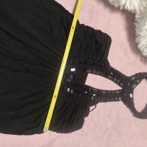 Dress Toi&Moi black with rhinestones like new