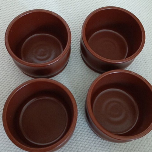 Clay oven bowls used, set of 4 pieces