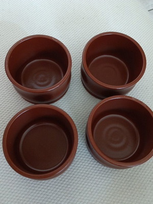 Clay oven bowls used, set of 4 pieces