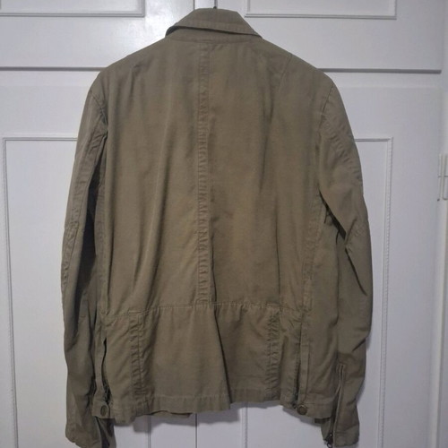 Spring men's jacket like new, khaki, 100% cotton