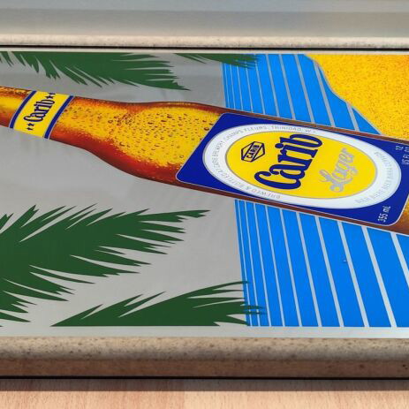 Carib beer promotional mirror like new