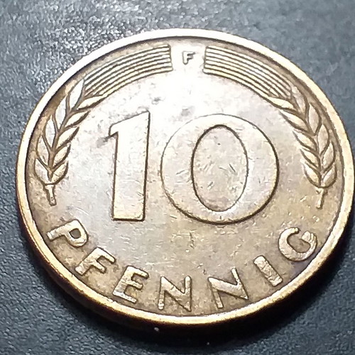 Set of 6 used old coins from Germany and Australia