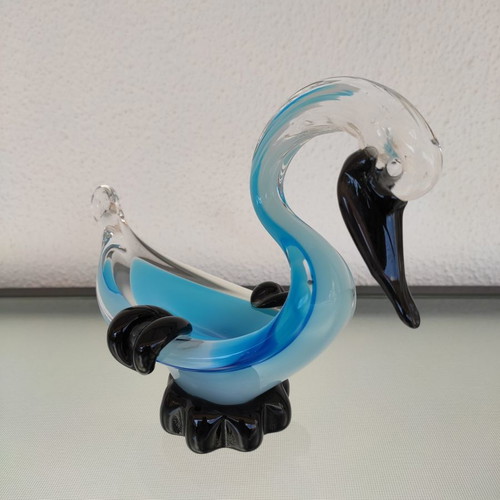 Set of 2 decorative Murano glass ashtrays new