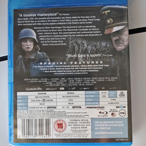 Downfall Blu-Ray used with English subtitles
