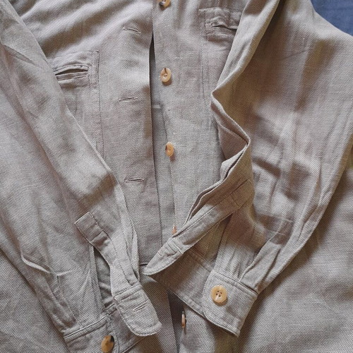 Linen shirt used like new, beige, large-xl