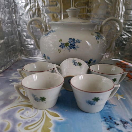 Rakia cups and sugar bowl used, antique