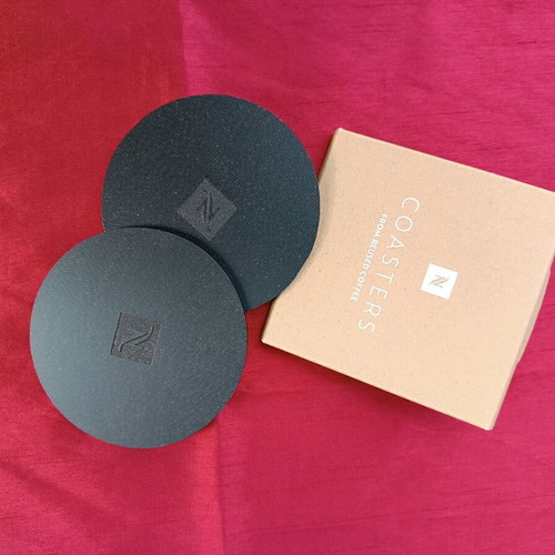 Nespresso coasters new made from recycled material, set of 2