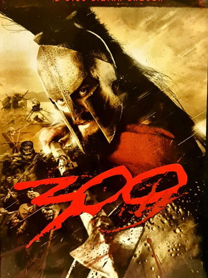 300 DVD σαν καινούργιο, 2 δίσκοι, ιστορική περιπέτεια με υπότιτλους