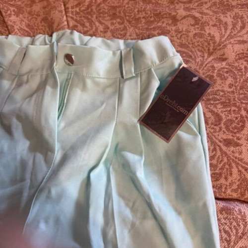 Summer pants new, size M, aqua color