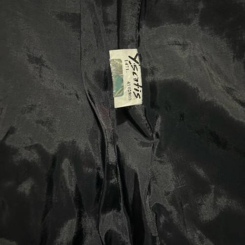 Ysatis salopette S gray black with silver thread shine like new