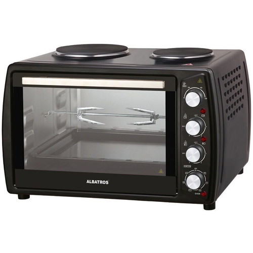 Albatros electric oven 63lt with hotplates and air, like new
