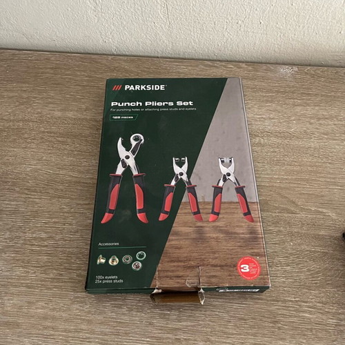 Punch pliers set for belt new in box