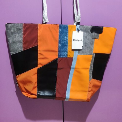 Desigual Lovelace Besalu shoulder bag new, colorful orange patchwork