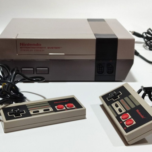 Nintendo Entertainment System (NES) used console with RCA cables