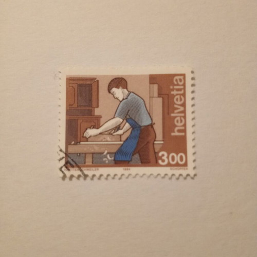 Swiss collectible stamp 1994 sealed, People at Work series